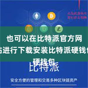 也可以在比特派官方网站进行下载安装比特派硬钱包